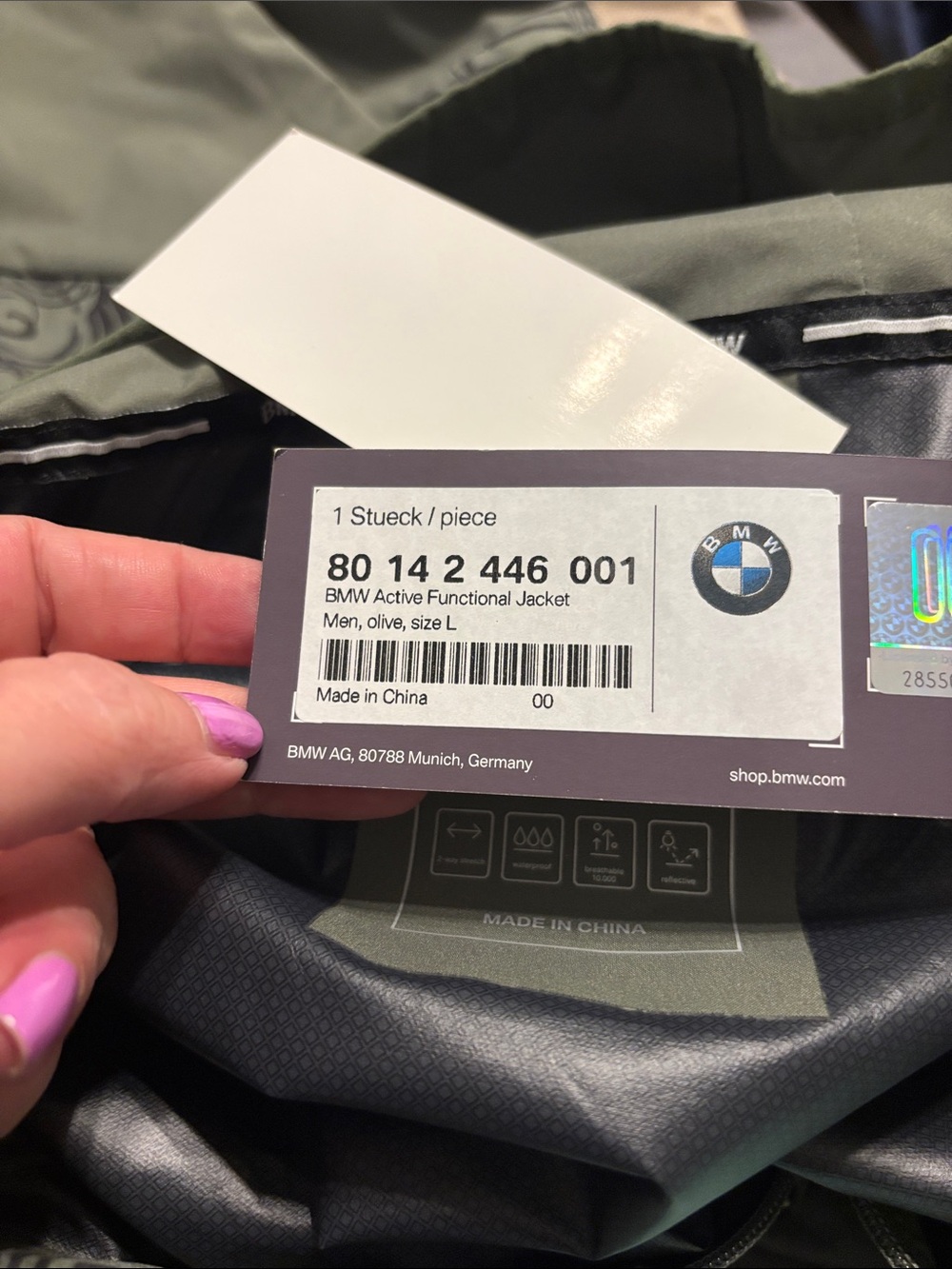 BMW Authentic Active Functional Jacket - Picture 9 of 10